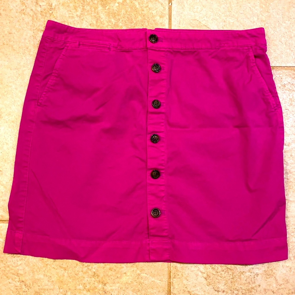 Gap | Hot Pink Button Down Mini Skirt | Size: 8